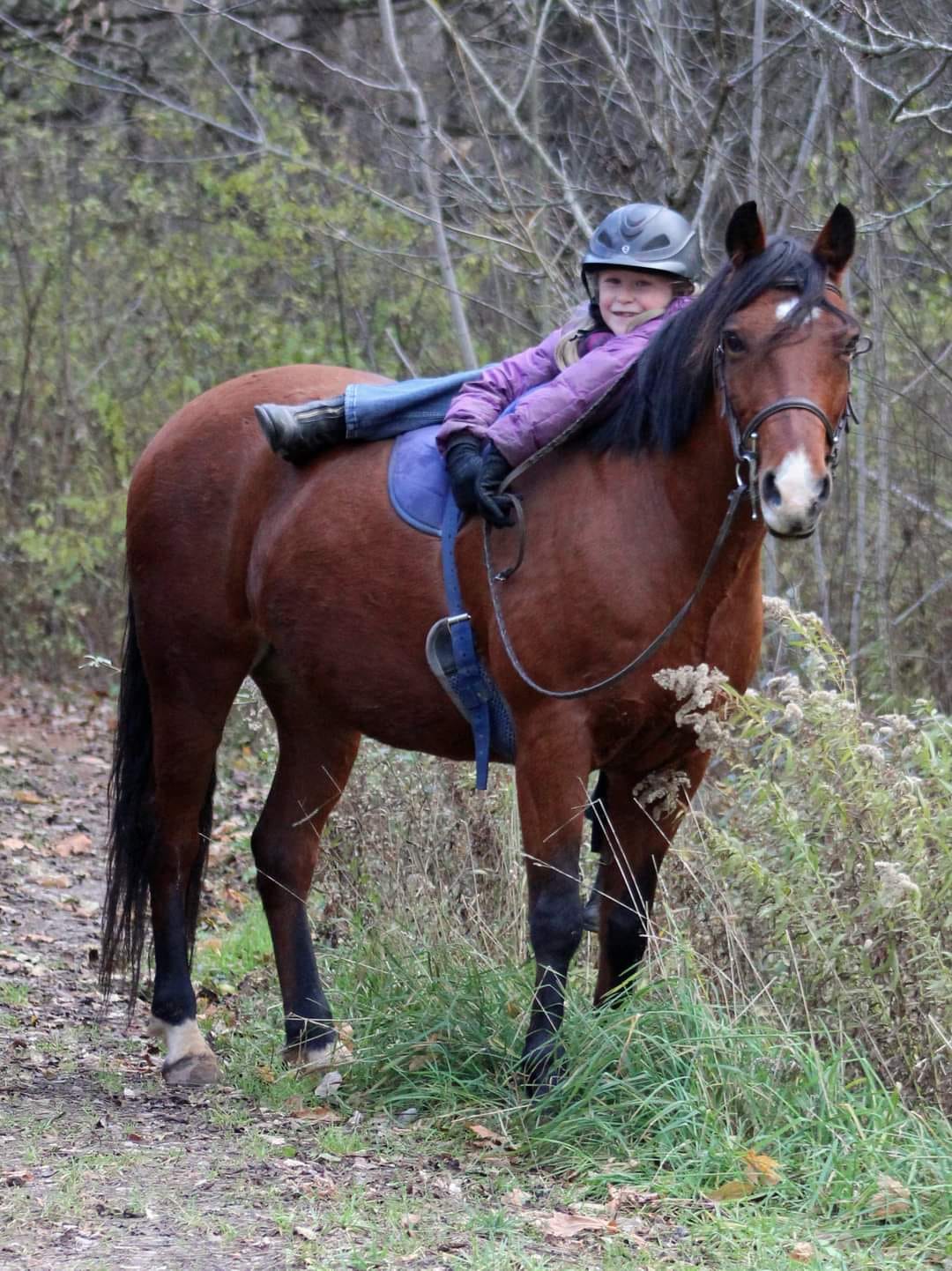 OPS grandkids on horseback